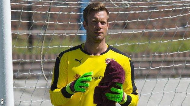 Viktor Noring on trial with Hearts