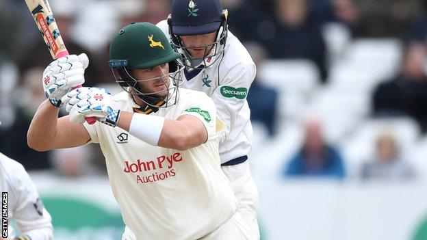 Notts batsman Joe Clarke