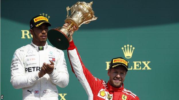 Lewis Hamilton and Sebastian Vettel