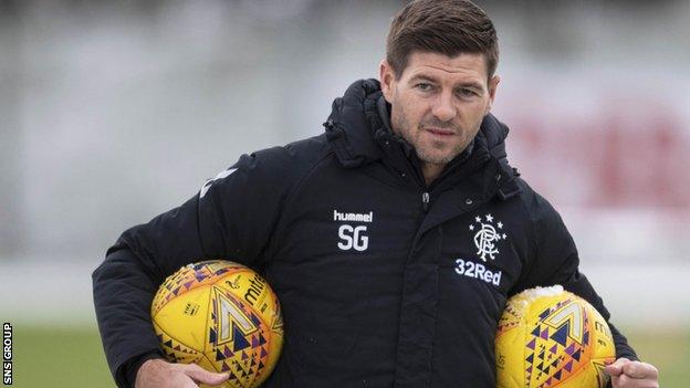 Rangers manager Steven Gerrard