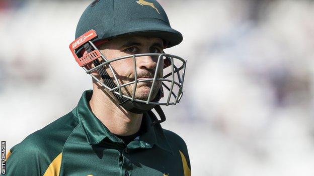 Alex Hales in action for Nottinghamshire