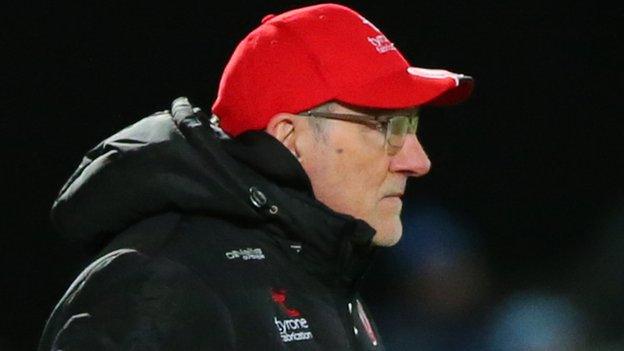 Mickey Harte's Tyrone side face Kildare in Newbridge on Sunday