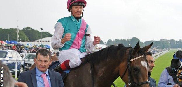 Frankie Dettori has completed a Classic double on Enable