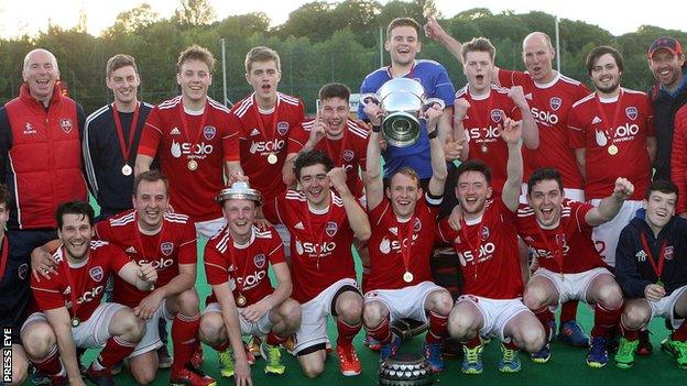 Cookstown celebrate their Anderson Cup success in 2017