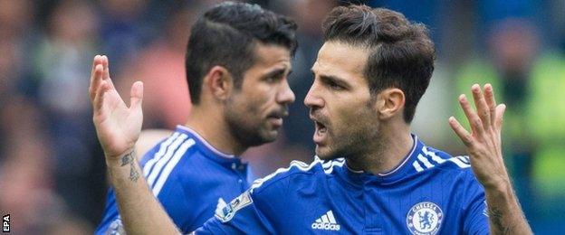 Chelsea midfielder Cesc Fabregas