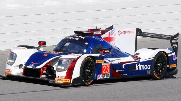 Fernando Alonso in action at Le Mans