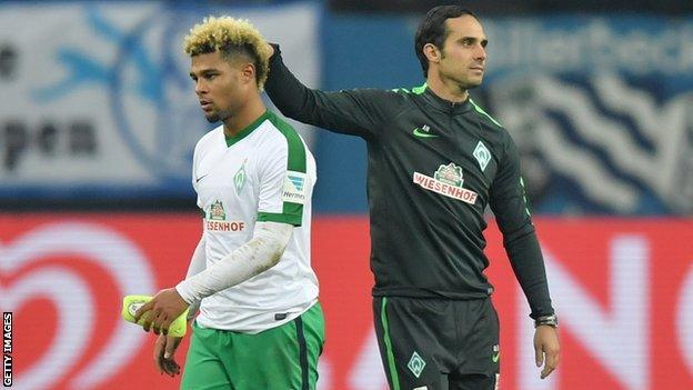 Serge Gnabry and Alexander Nouri