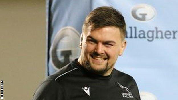 Mark Tamplin has made 17 first team appearances for Newcastle Falcons this season