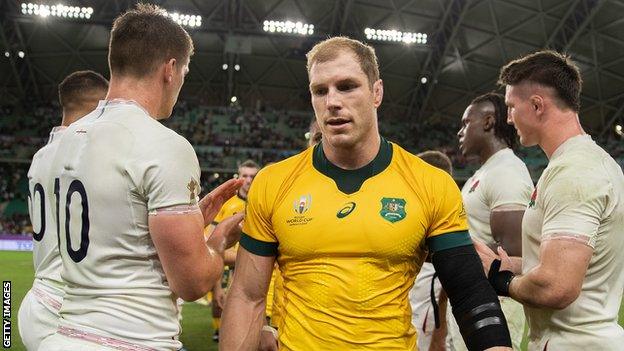 David Pocock walks off after final appearance for Australia