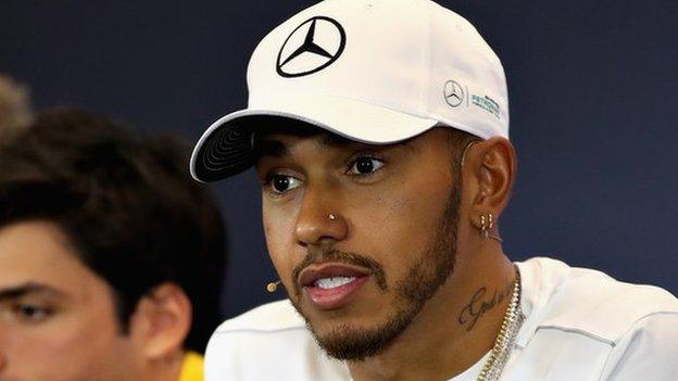 Lewis Hamilton of Mercedes