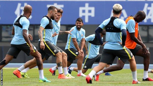 Manchester City training