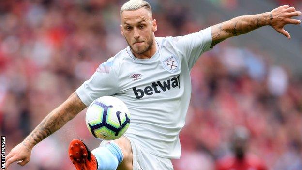 West Ham forward Marko Arnautovic