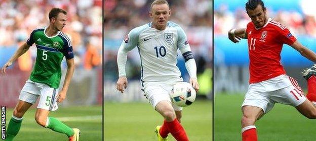 Evans, Rooney and Bale