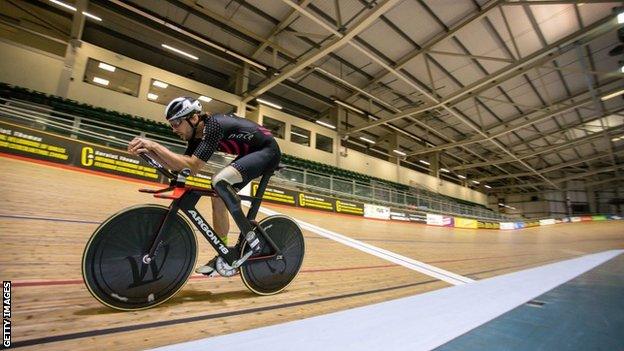 The Geraint Thomas National Velodrome of Wales in Newport