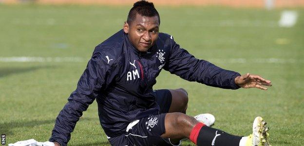 Rangers striker Alfredo Morelos