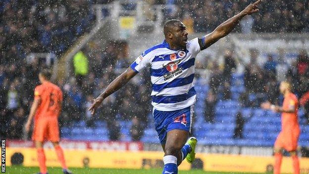 Yakou Meïte of Reading celebrates after scoring