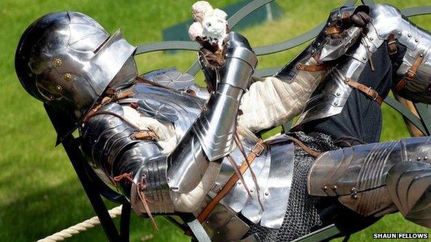 Knight at Warwick Castle