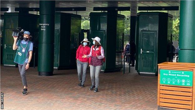 Fans enter the All England Club