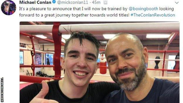 Conlan confirmed the switch on his Twitter page