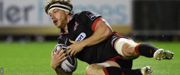 Flanker Hamish Watson scores Edinburgh's second try