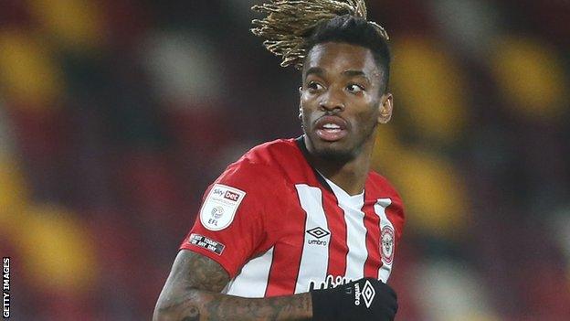 Ivan Toney in action for Brentford