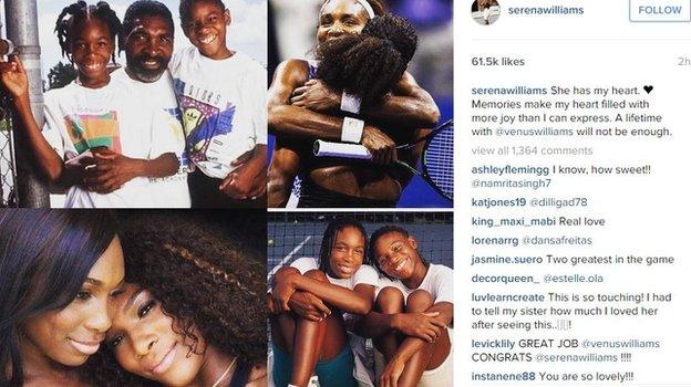 Serena Williams Instagram post