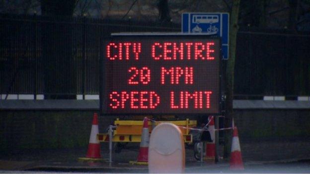 20mph speed limit belfast city centre