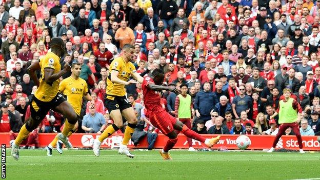 Sadio Mane equalised for Liverpool