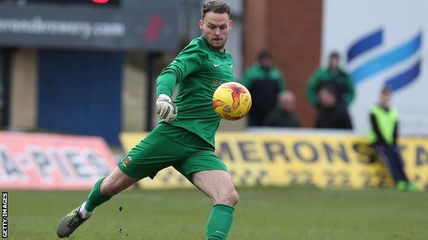 Motherwell goalkeeper Trevor Carson