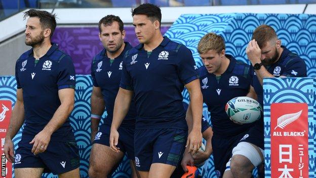 Scotland players training in Japan