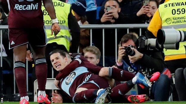 Celta Vigo celebrate