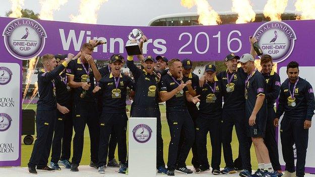 Ian Bell lifted his first trophy as Warwickshire captain when the Bears beat Surrey in last season's One-Day Cup final at Lord's