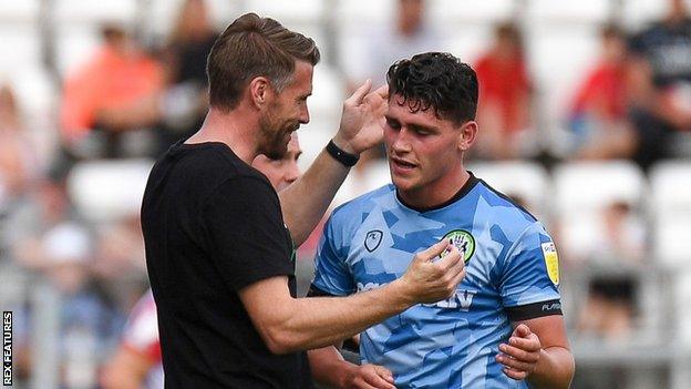 Forest Green manager Rob Edwards praises Matty Stevens as they beat Stevenage 4-0