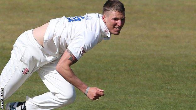 Durham seam bowler Brydon Carse