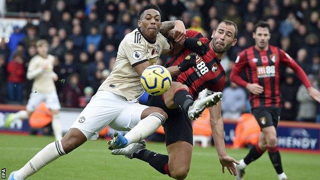 Anthony Martial and Steve Cook