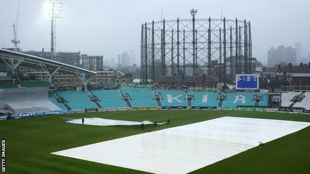 The Oval rain