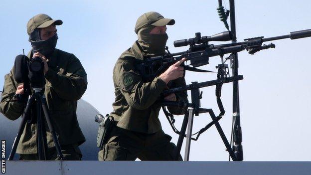 Russian Federal Guard Service's snipers