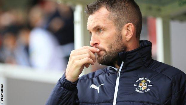 Luton boss Nathan Jones