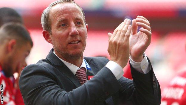 Charlton manager Lee Bowyer