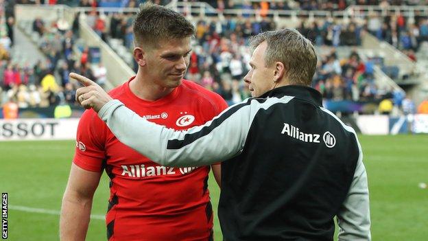 Owen Farrell and Mark McCall