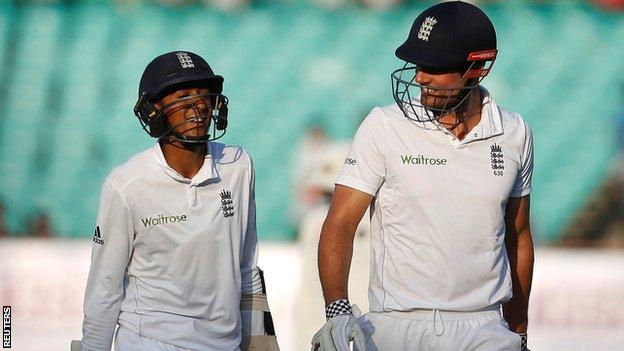 Haseeb Hameed and Alastair Cook