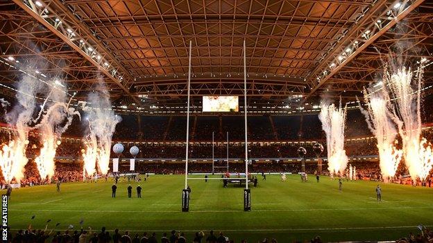 The 74,500-capacity Principality Stadium is in the heart of Cardiff