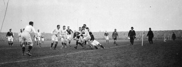 Scotland v England in the 1924 Calcutta Cup