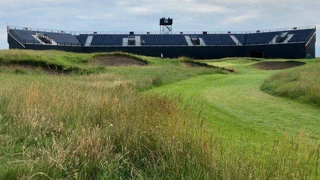 The 16th green at Royal St George's