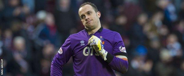 Kilmarnock goalkeeper Jamie MacDonald