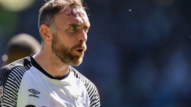 Richard Keogh in action for Derby