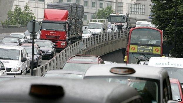 London traffic jam