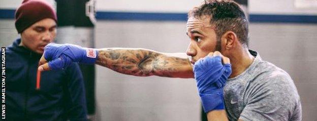 Lewis Hamilton boxing