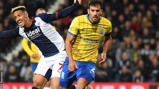 Max Colin went off two minutes into the second half in Friday night's 1-0 defeat by West Brom at The Hawthorns