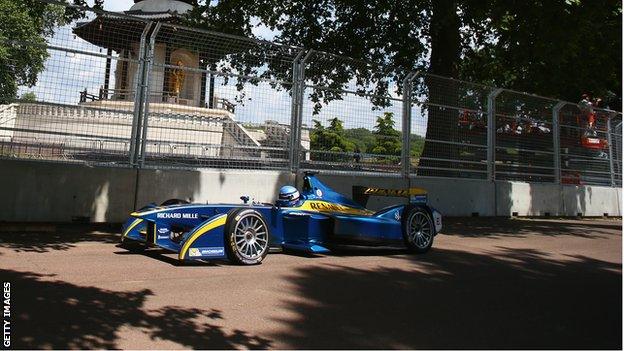 Formula E car in Battersea